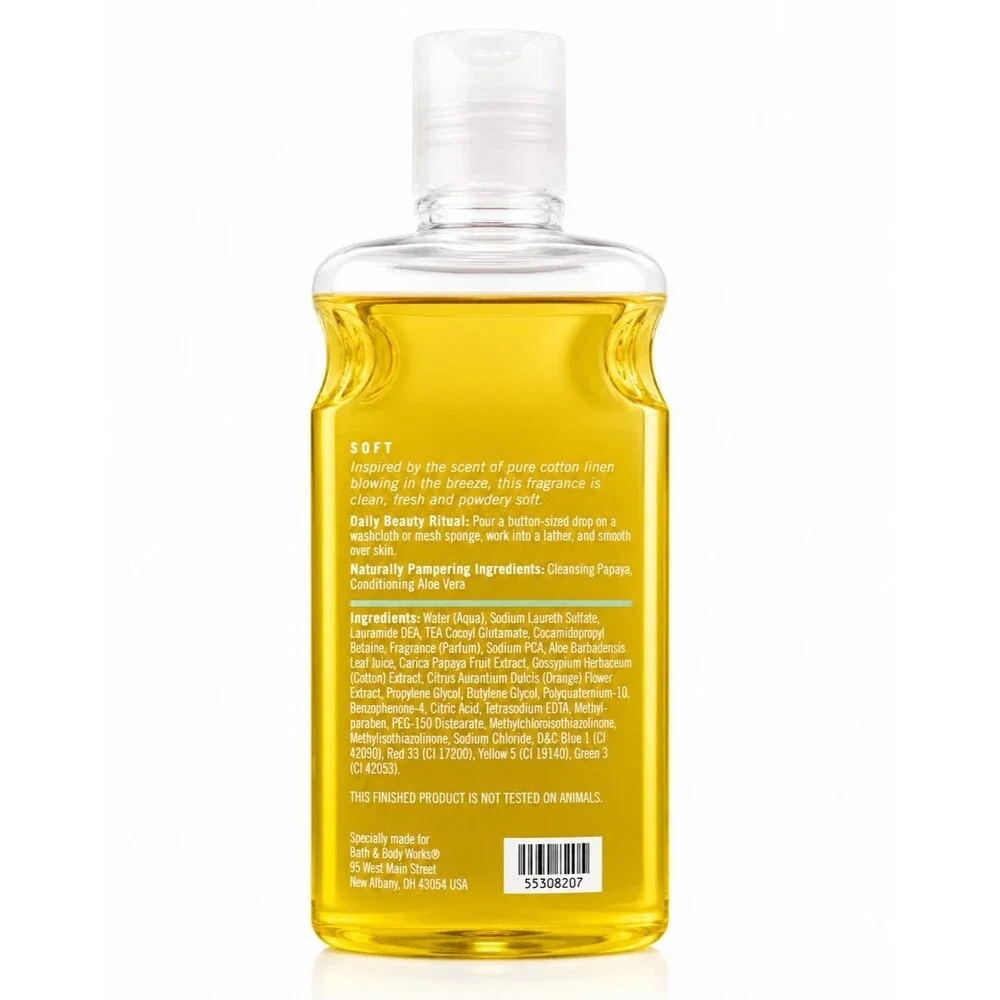 Bath & Body Works Cotton Blossom Shower Gel 10 Oz Fresh Clean Scent New Sealed